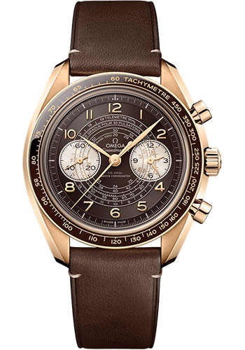 Omega Speedmaster Bronze Gold 43 MM - Black Leather Strap - Oxidised Bronze Dial - 329.92.43.51.10.001