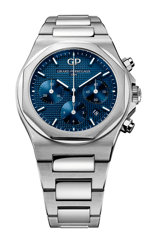 Girard-Perregaux Laureato Stainless Steel 42 MM - Stainless Steel Bracelet - Blue Chronograph Dial - 81020-11-431-11A