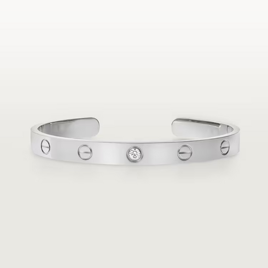 Cartier Love Bracelet Diamond - White Gold - B6029917