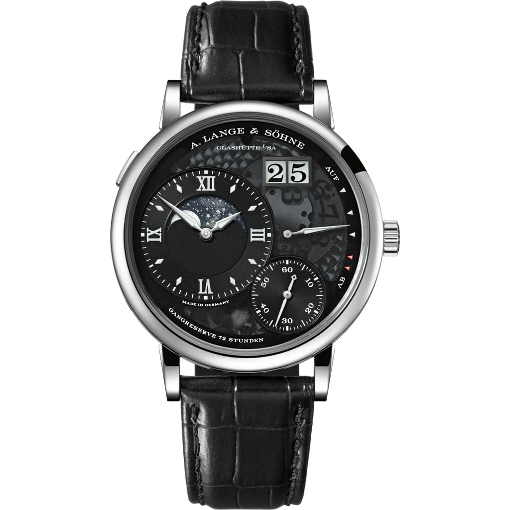 A.Lange & Söhne Grand Lange 1 - Moonphase - 41 MM - Platinum - Black Dial -  139.035