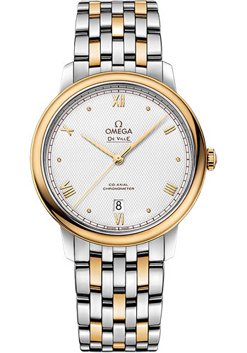 Omega De Ville Yellow Gold and Stainless Steel 39.5 MM - Yellow Gold and Stainless Steel Bracelet - Grey Dial - 424.20.40.20.02.005