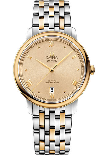 Omega De Ville Yellow Gold and Stainless Steel 39.5 MM - Yellow Gold and Stainless Steel Bracelet - Yellow Gold Dial - 424.20.40.20.08.002