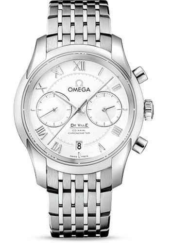 Omega De Ville Stainless Steel 42 MM - Stainless Steel Bracelet - Silver Dial - 431.10.42.51.02.001
