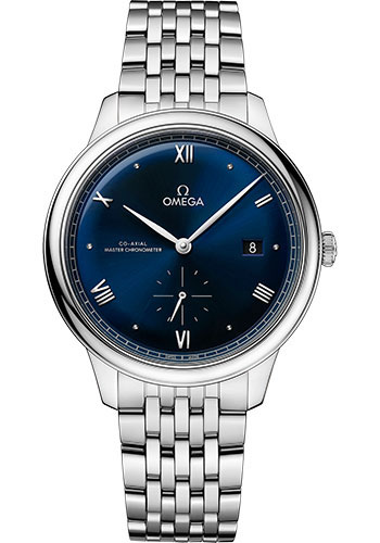 Omega De Ville Stainless Steel 41 MM - Stainless Steel Bracelet - Blue Dial - 434.10.41.20.03.001