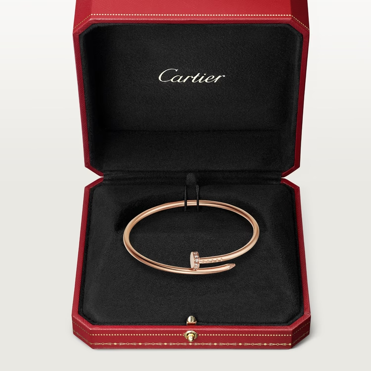 Cartier Juste Un Clou Bracelet - Rose Gold Small Model - Diamonds - B6065817