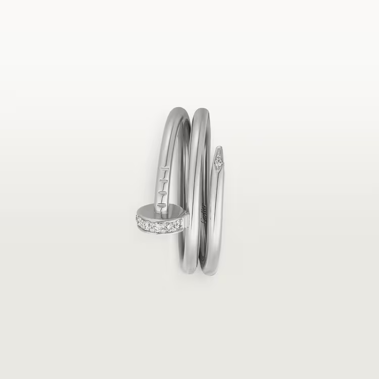 Cartier Juste Un Clou Ring - White Gold - Diamonds - B4211000