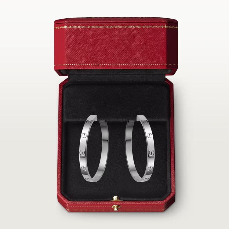 Cartier Love Earrings - White Gold - B8028300