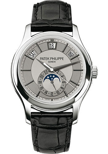 Patek Philippe Complications - Annual Calendar and Moonphase - 40 MM - White Gold - 5205G-001
