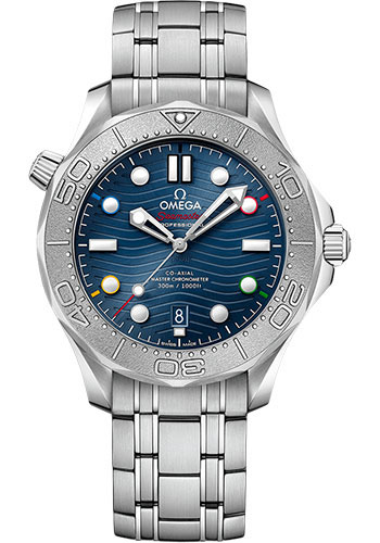 Omega Specialities Stainless Steel 42 MM - Stainless Steel Bracelet - Blue Ceramic Dial - 522.30.42.20.03.001