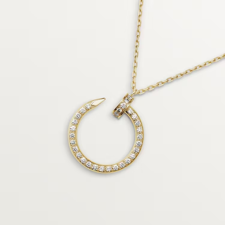 Cartier Juste Un Clou Necklace - Yellow Gold - Diamonds - B7224896