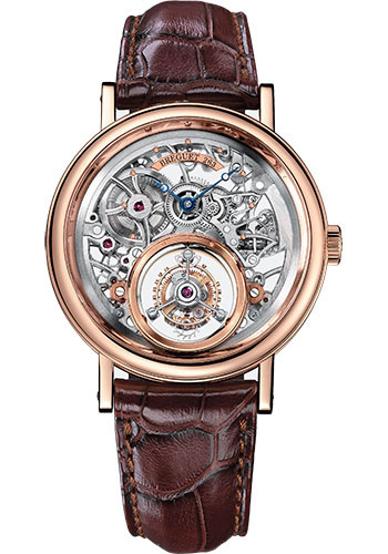 Breguet Classique Grande Complication Rose Gold 40 MM - Brown Leather Strap - Skeleton Dial - 5335BR/42/9W6