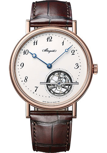 Breguet Classique Grande Complication Rose Gold 41 MM - Brown Leather Strap - White Enamel Dial - 5367BR/29/9WU