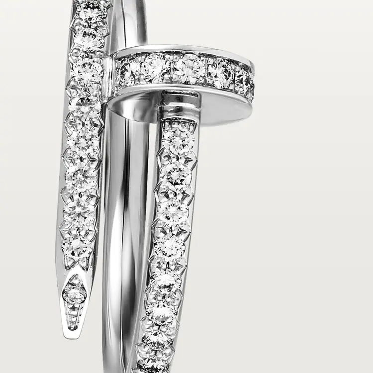 Cartier Juste Un Clou Ring - White Gold - Diamonds - B4231600