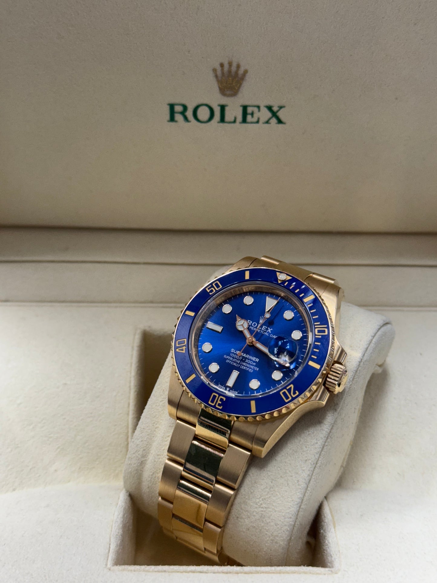 126618LB Submariner Yellow Gold 41mm Brand New 2024 Complete Set $37,000