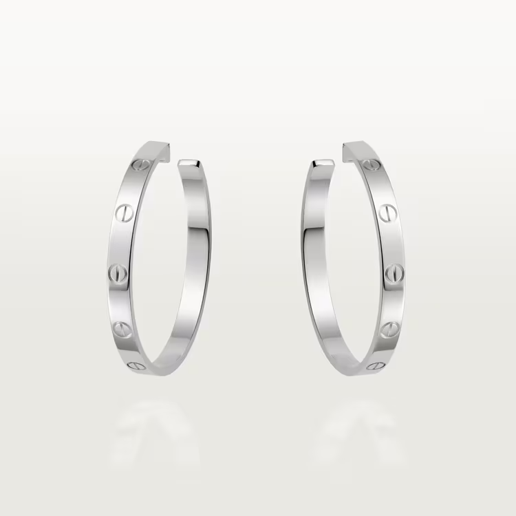 Cartier Love Earrings - White Gold - B8028300