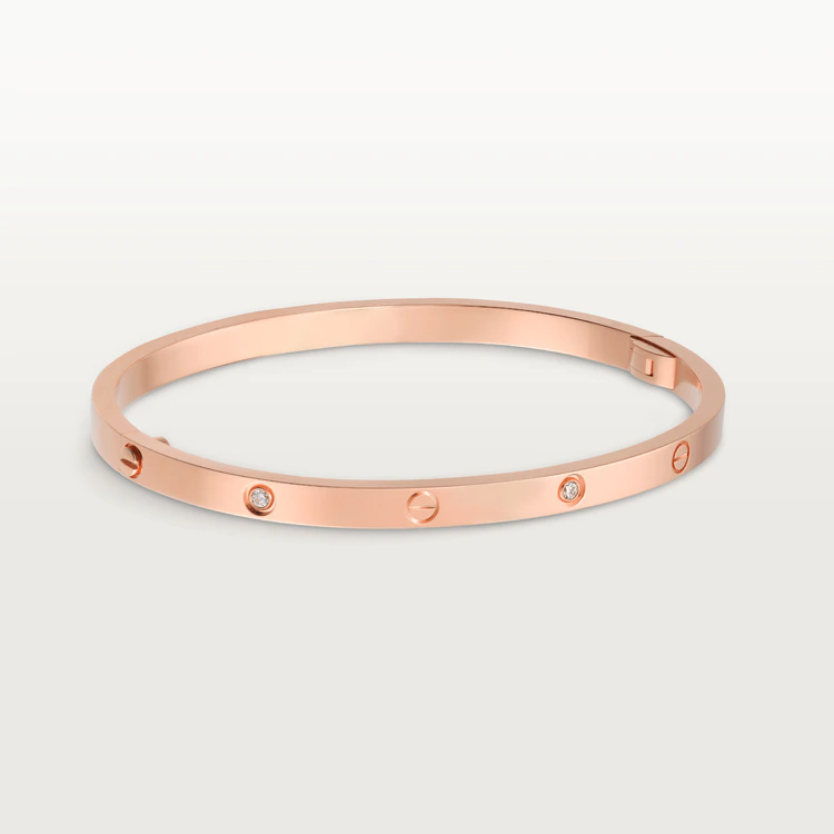 Cartier Love Bracelet Six Diamonds - Rose Gold Small Model - B6047617