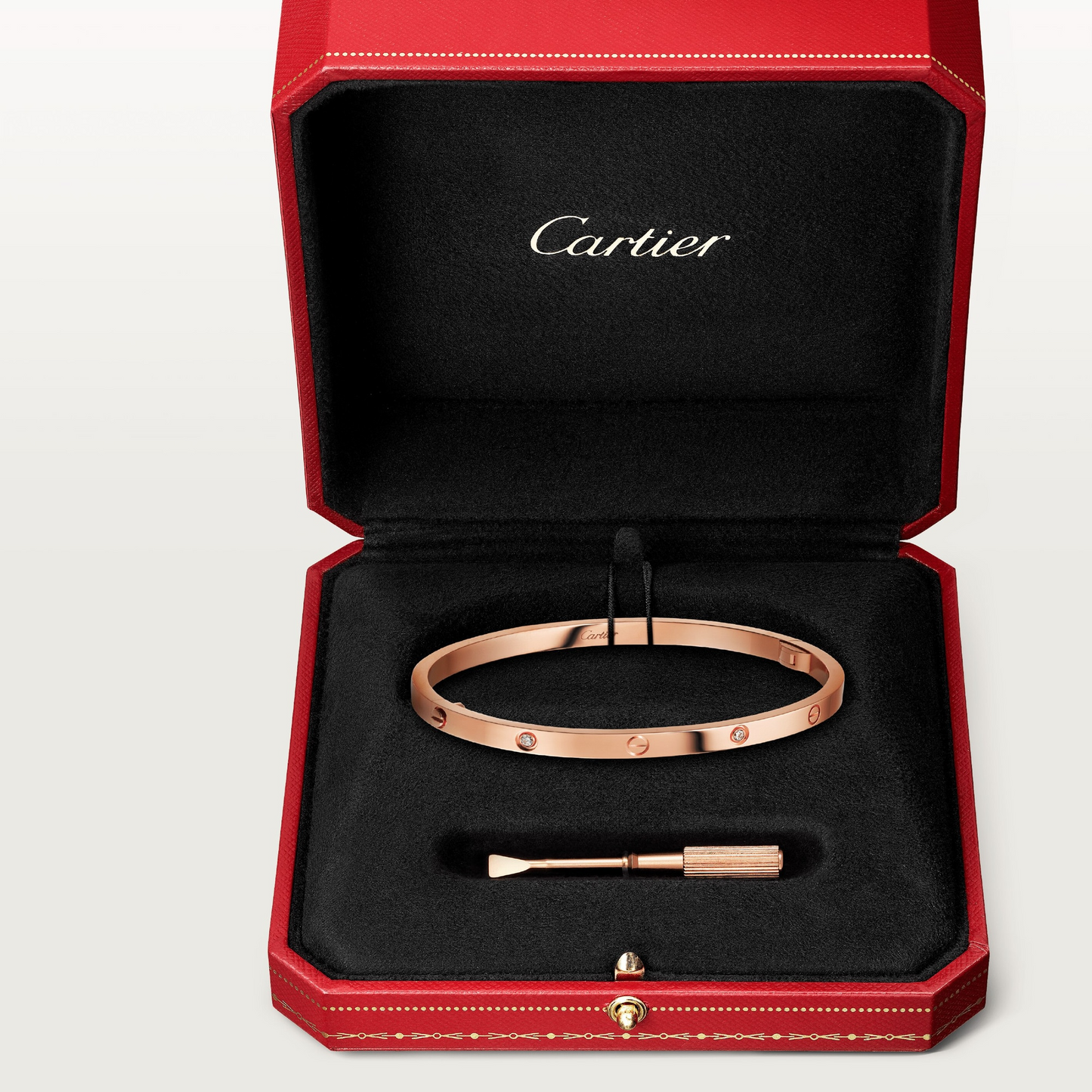 Cartier Love Bracelet Six Diamonds - Rose Gold Small Model - B6047617