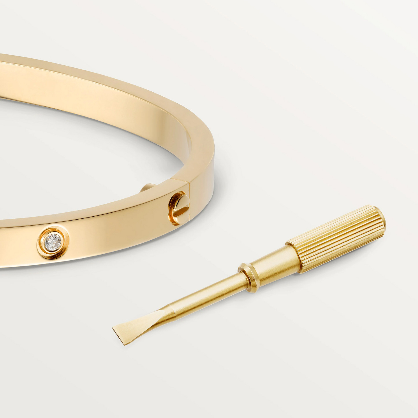 Cartier Love Bracelet Ten Diamonds - Yellow Gold Small Model - B6047817