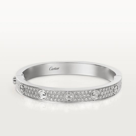 Cartier Love Bracelet Diamond - White Gold Regular Model - N6717617