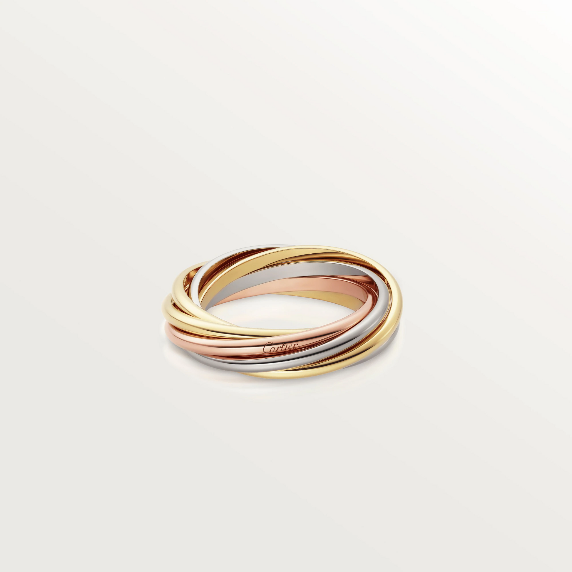 Cartier Trinity Ring - White, Yellow and Rose Gold - B4089100