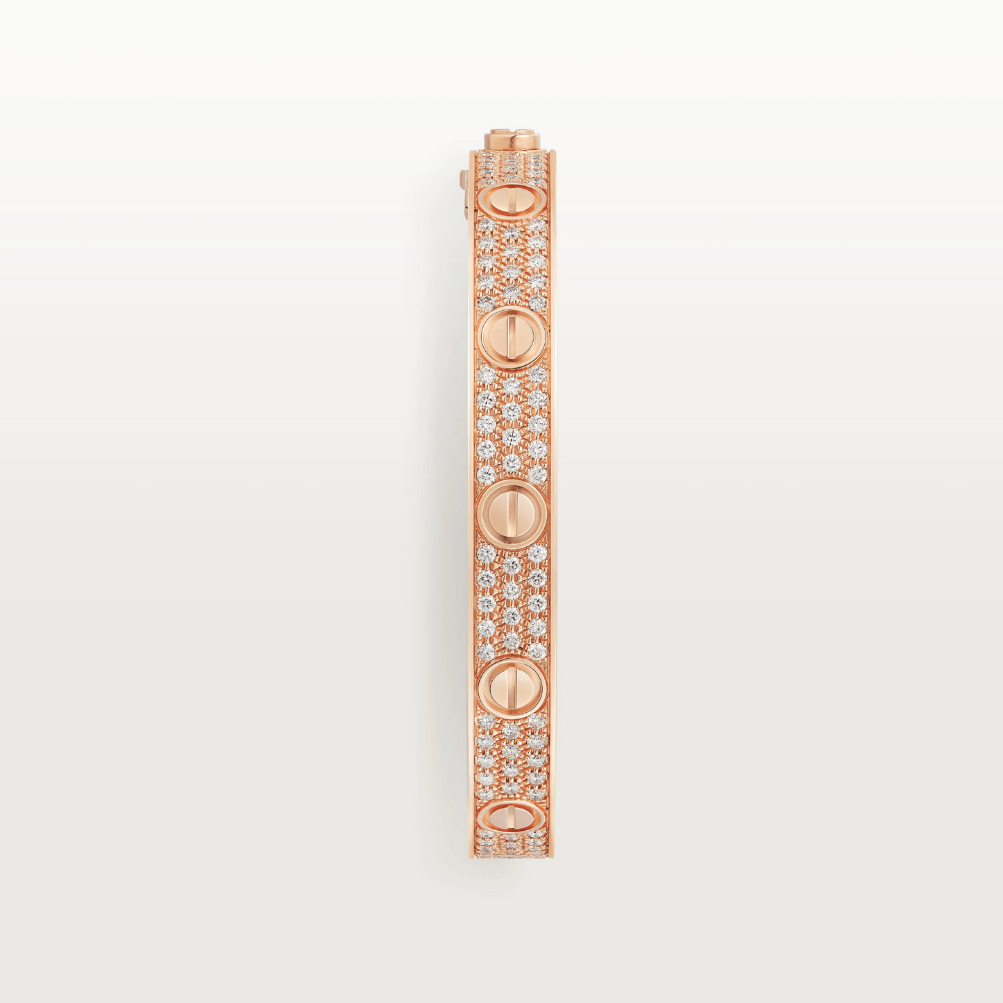 Cartier Love Bracelet Diamond Paved - Rose Gold Regular Model - N6036917