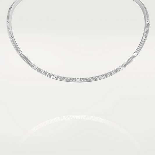 Cartier Love Necklace Diamonds - White Gold - N7424352