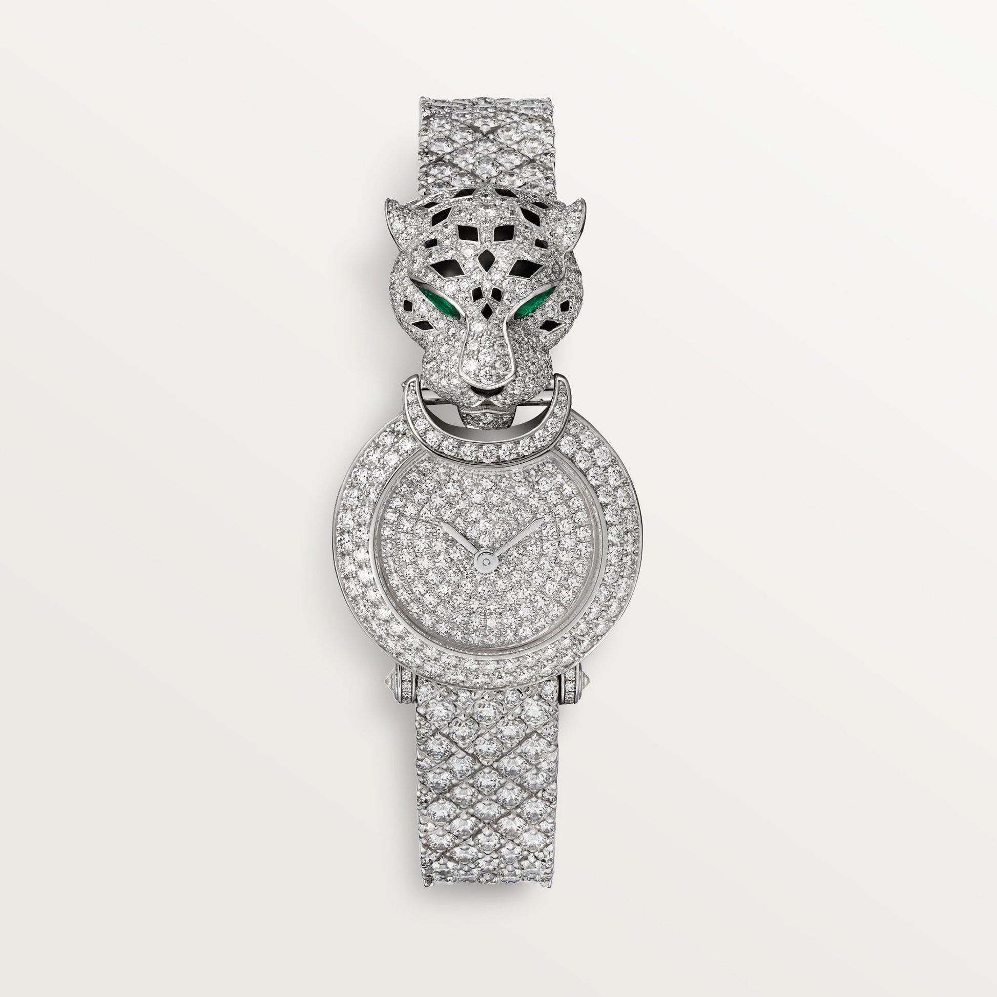 Cartier Panthére De Cartier White Gold Diamond (Small Model) 23 MM - White Gold Diamond Bracelet - White Gold Diamond Bezel - White Gold Diamond Dial - HPI01425