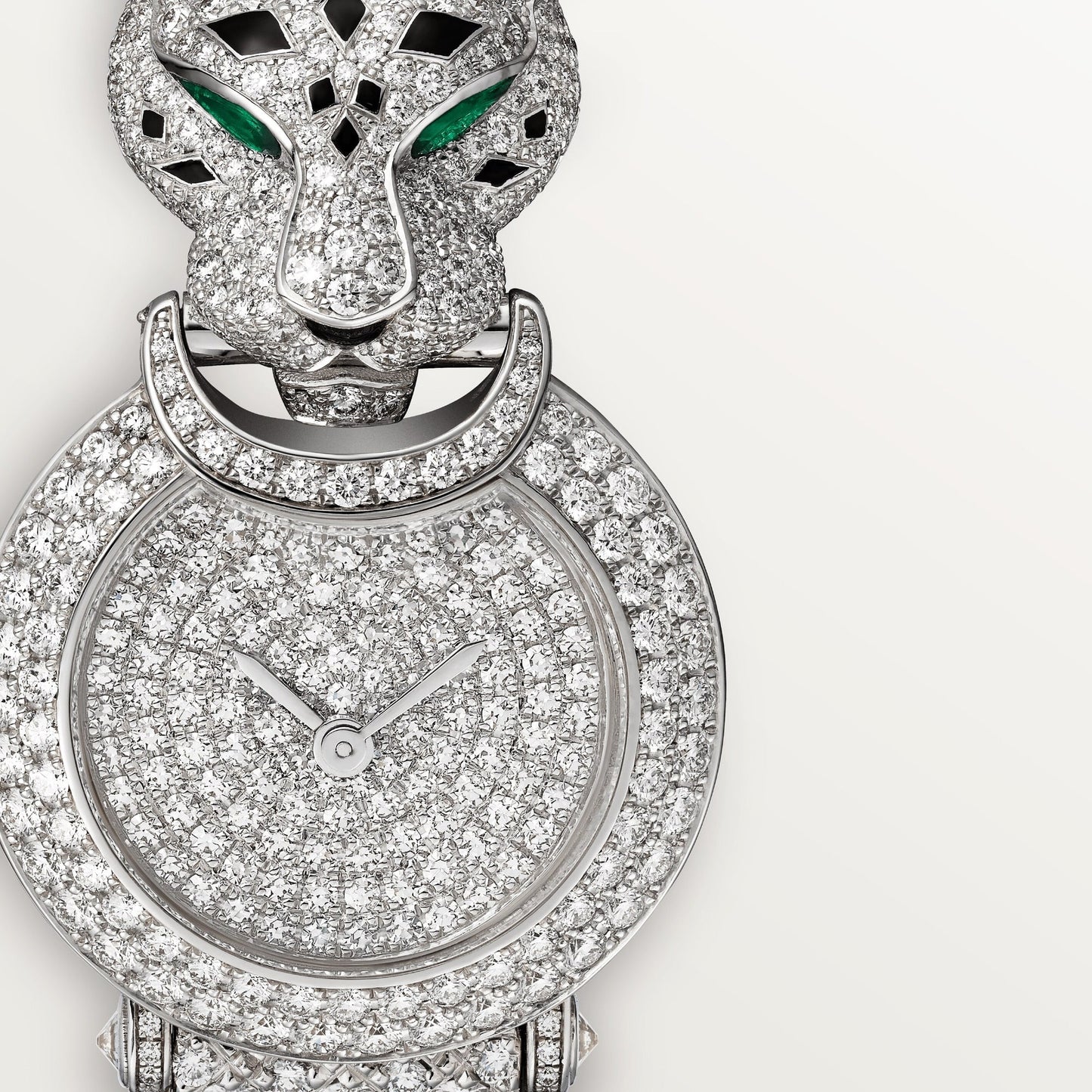 Cartier Panthére De Cartier White Gold Diamond (Small Model) 23 MM - White Gold Diamond Bracelet - White Gold Diamond Bezel - White Gold Diamond Dial - HPI01425