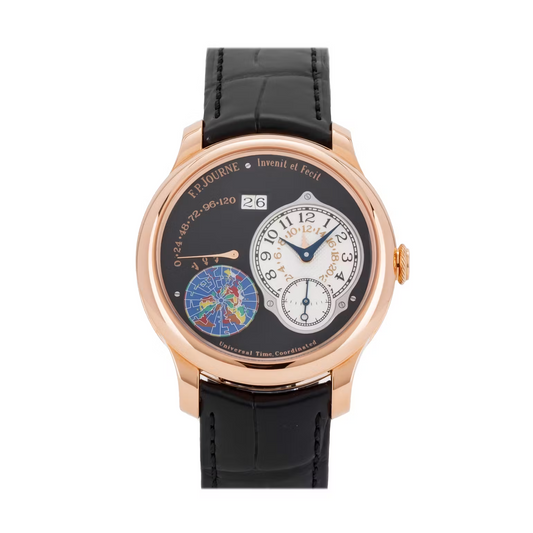 F.P. Journe Classique Octa UTC Boutique Edition Rose Gold 40 MM - Black Leather Strap - Black Dial - UTC G 40 A BL