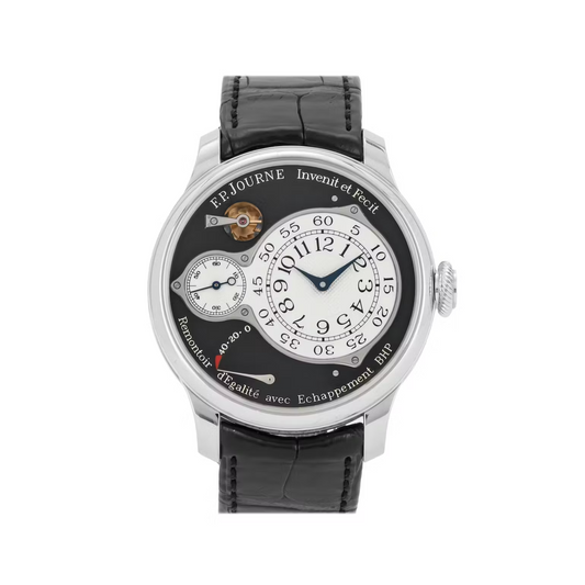 F.P. Journe Boutique Chronometre Optimum Black Label Platinum 40 MM - Black Leather Strap - Black Dial - CO BL PT 40 A BK