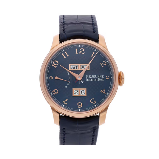 F.P. Journe Boutique Quantieme Perpetual Rose Gold 40 MM - Blue Leather Strap - Blue Dial - QP G 40 A BLG