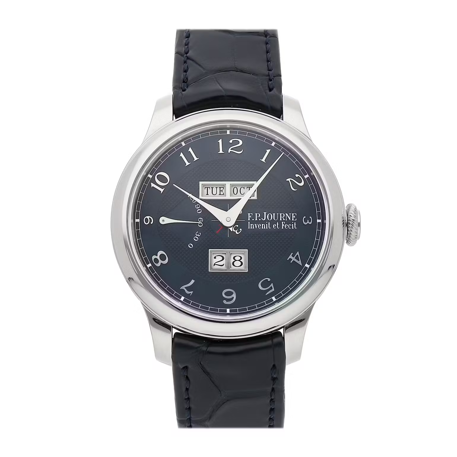 F.P. Journe Classique Octa Quantieme Perpetuel Platinum 42 MM - Blue Leather Strap - Blue Dial - QP PT 42 A BLG