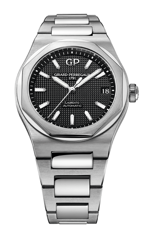 Girard-Perregaux Laureato Stainless Steel 42 MM - Stainless Steel Bracelet - Black Dial - 81010-11-634-11A