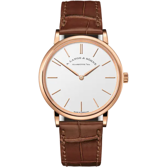 A.Lange & Söhne Saxonia Thin - 37 MM - Rose Gold - Silvery Dial - 201.033