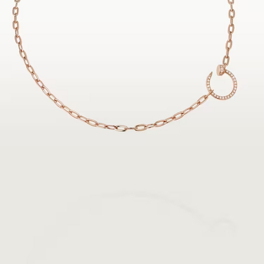 Cartier Juste Un Clou Necklace - Rose Gold - Diamonds - N7413500