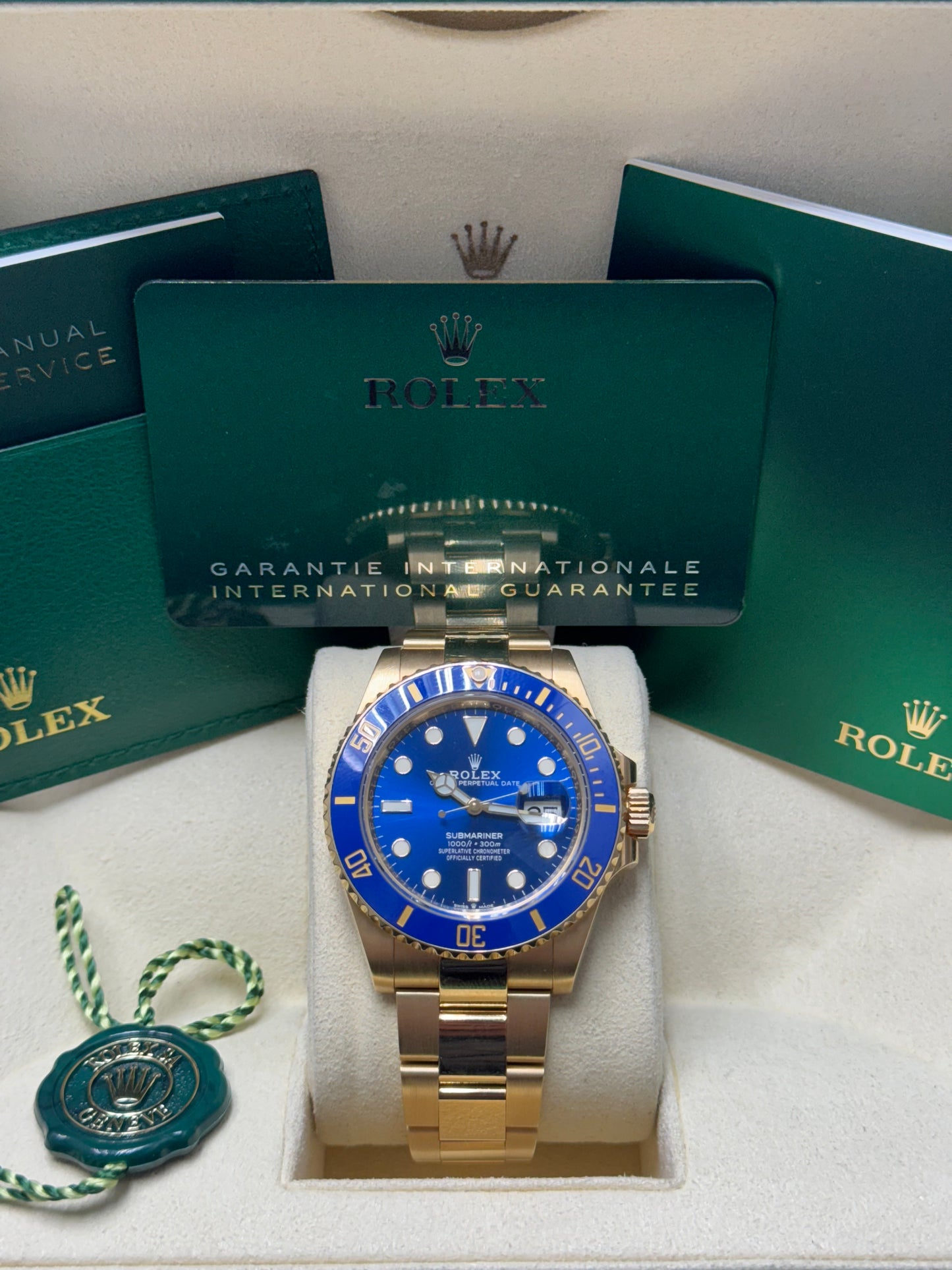 126618LB Submariner Yellow Gold 41mm Brand New 2024 Complete Set $37,000