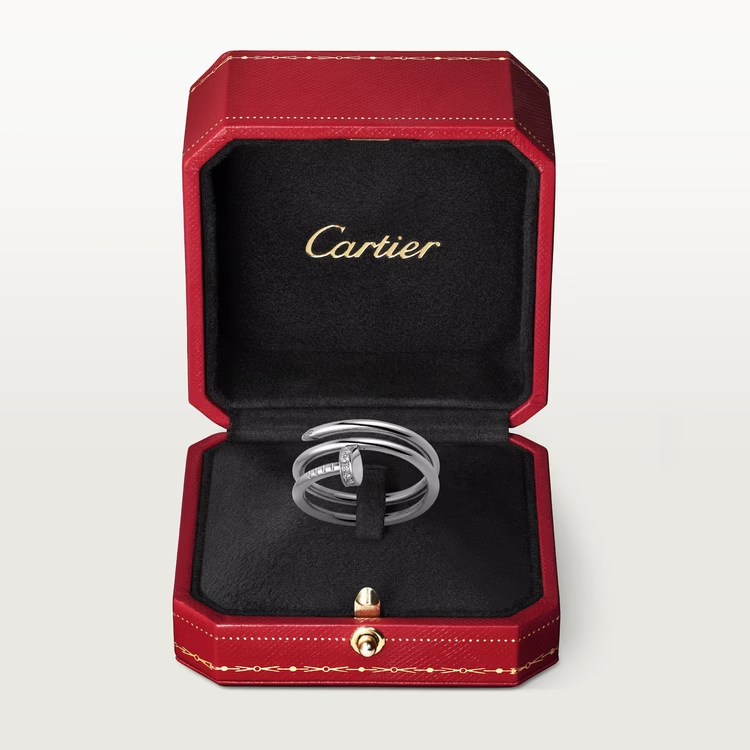 Cartier Juste Un Clou Ring - White Gold - Diamonds - B4211000