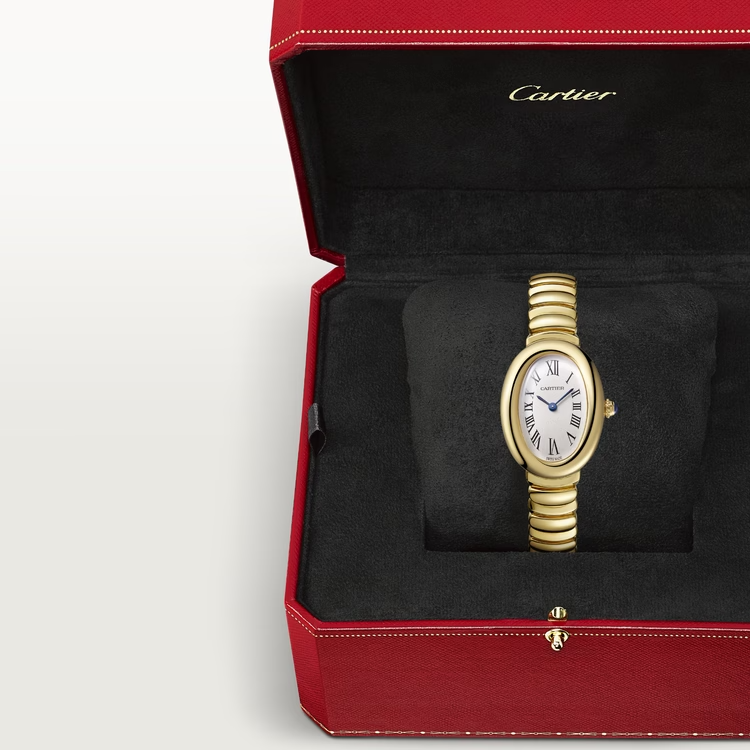 Cartier Baignoire de Cartier Yellow Gold 31.4 MM - Yellow gold Bracelet - Silvered Dial - WGBA0013