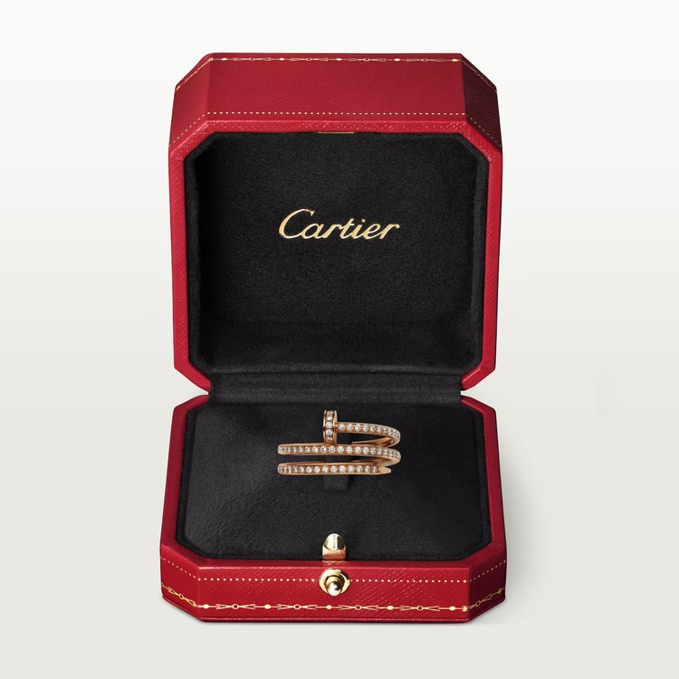 Cartier Juste Un Clou Ring - Rose Gold - Diamonds - B4210900