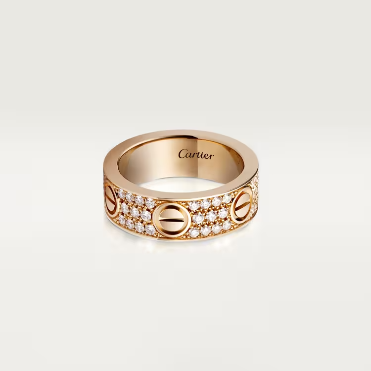 Cartier Ring - Rose Gold - Diamond Paved - B4087600