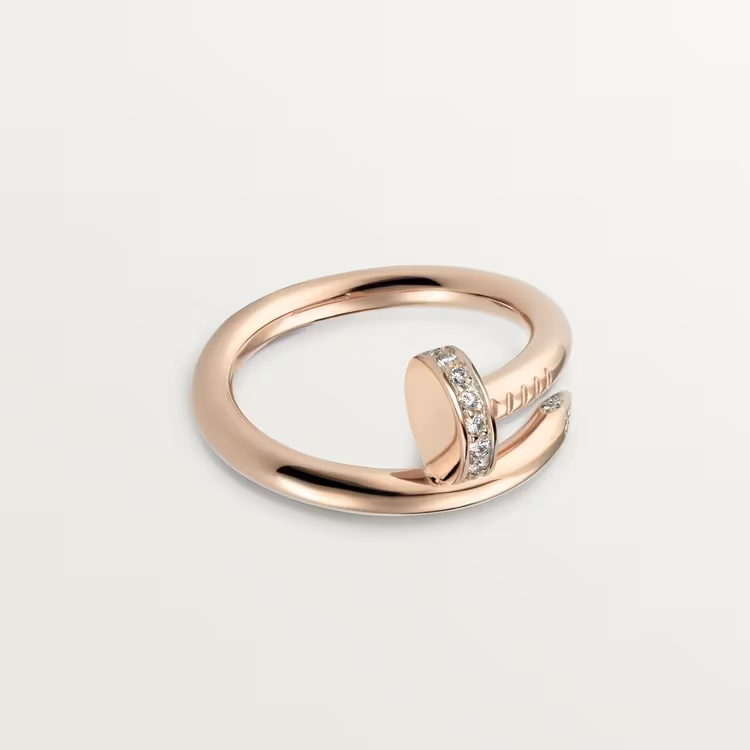 Cartier Juste Un Clou Ring - Rose Gold Small - Diamonds - B4094800