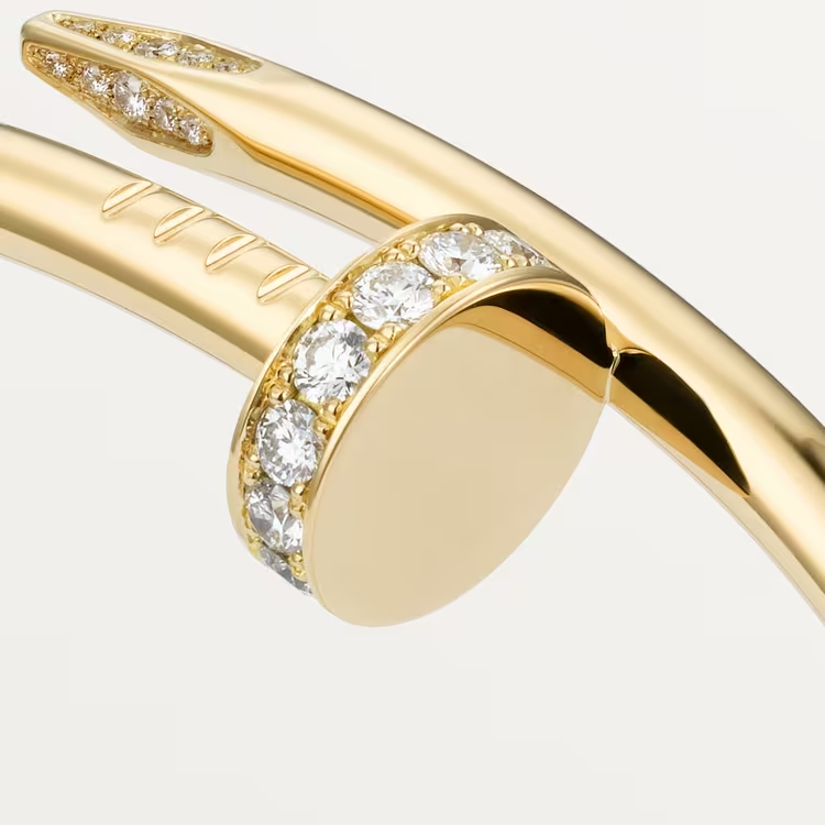 Cartier Juste Un Clou Bracelet - Yellow Gold Classic Model - Diamonds - B6048617