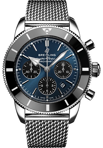 Breitling Superocean Heritage Stainless Steel 44 MM - Stainless Steel Bracelet - Blackeye Blue Dial - AB0162121C1A1