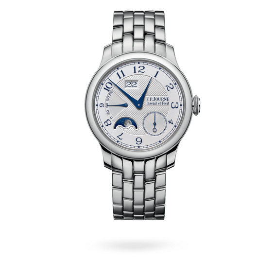 F.P. Journe Classique Automatique Lune Platinum 40 MM - Platinum Bracelet - Silver Dial - Automatique Lune