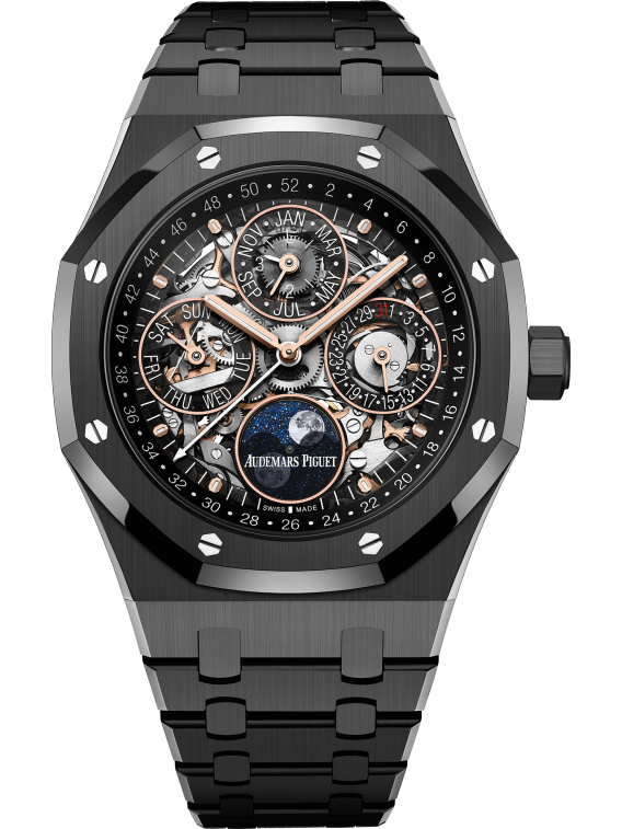 Audemars Piguet - Royal Oak - Perpetual Calendar and Moonphase - 41 MM - Black Ceramic - 26585CE.OO.1225CE.01