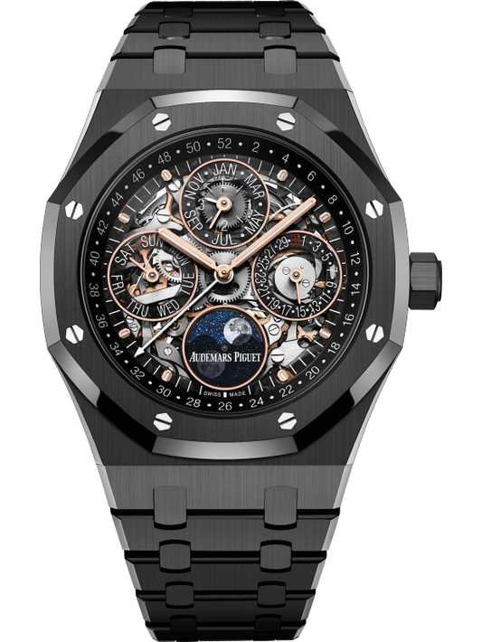 Audemars Piguet - Royal Oak - Perpetual Calendar and Moonphase - 41 MM - Black Ceramic - 26585CE.OO.1225CE.01