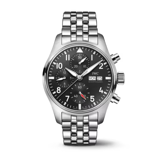 IWC Pilot's - Chronograph - Steel - 41 MM - Black Dial - IW388113