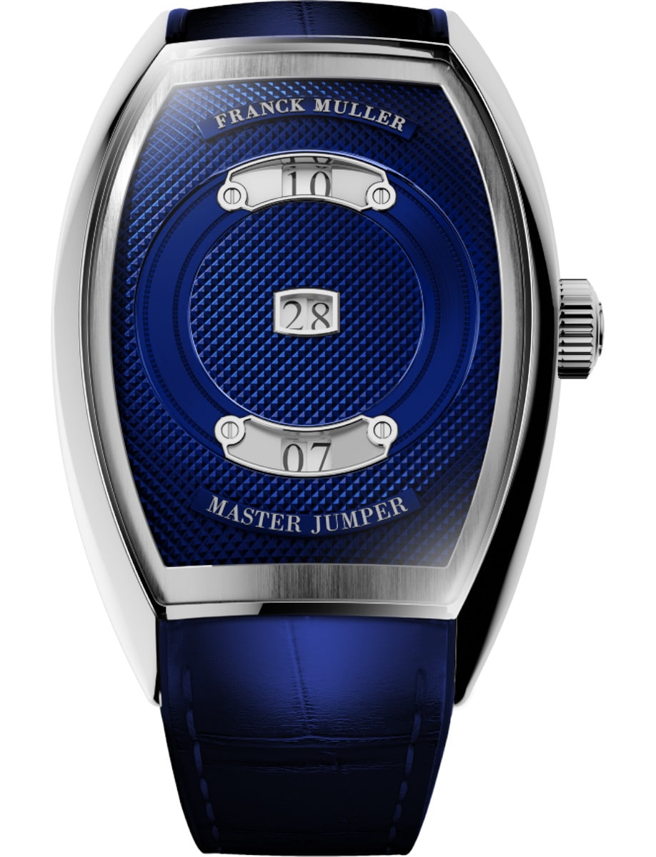 Franck Muller Curvex CV Master Jumper - 40 MM - Steel - Blue Dial - CX 38 MJ AC ACBR AC