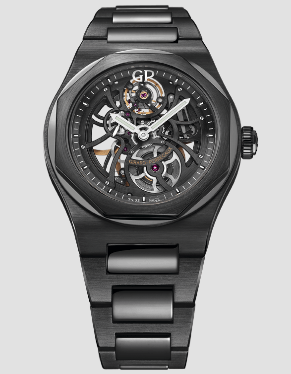 Girard-Perregaux Laureato Black Ceramic 42 MM - Black Ceramic Bracelet - Skeleton Dial - 81015-32-001-32A