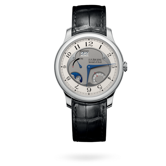 F.P. Journe Classique Divine Platinum 40 MM - Black Leather Strap - Silver Dial - Divine